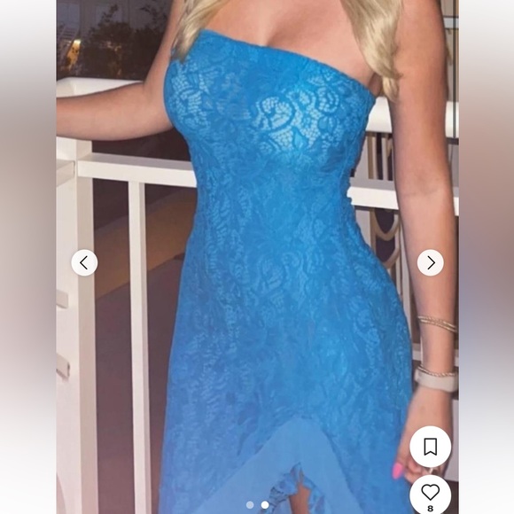 Silence + Noise Stella Lace Strapless Dress - Picture 2 of 3